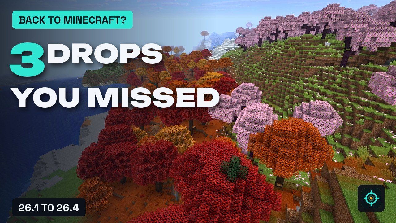 Back to Minecraft thumbnail: 3 DROPS YOU MISSED over a Dappled Forest