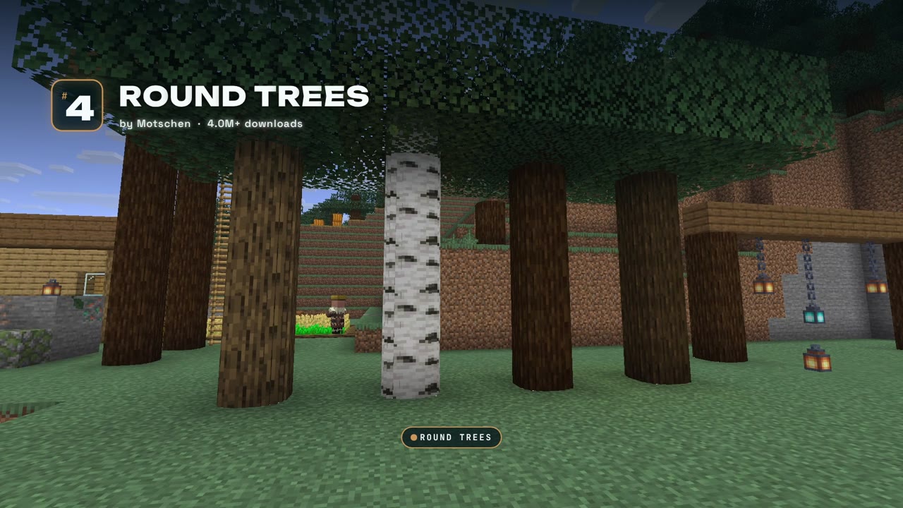 5 Resource Packs for Minecraft 26.3, Round Trees at number 4