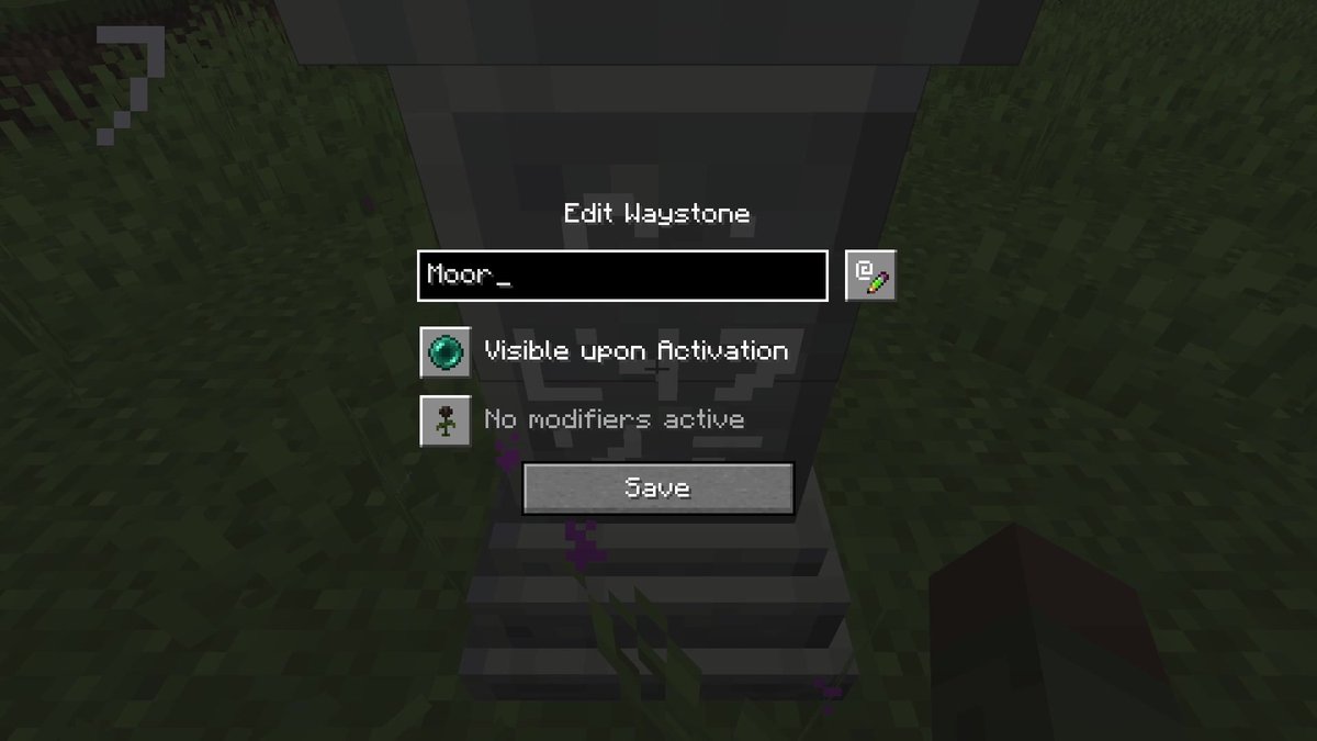 Modifiers Minecraft Mod Waystones for Minecraft 26.3: Teleport, Warp Scrolls and Install